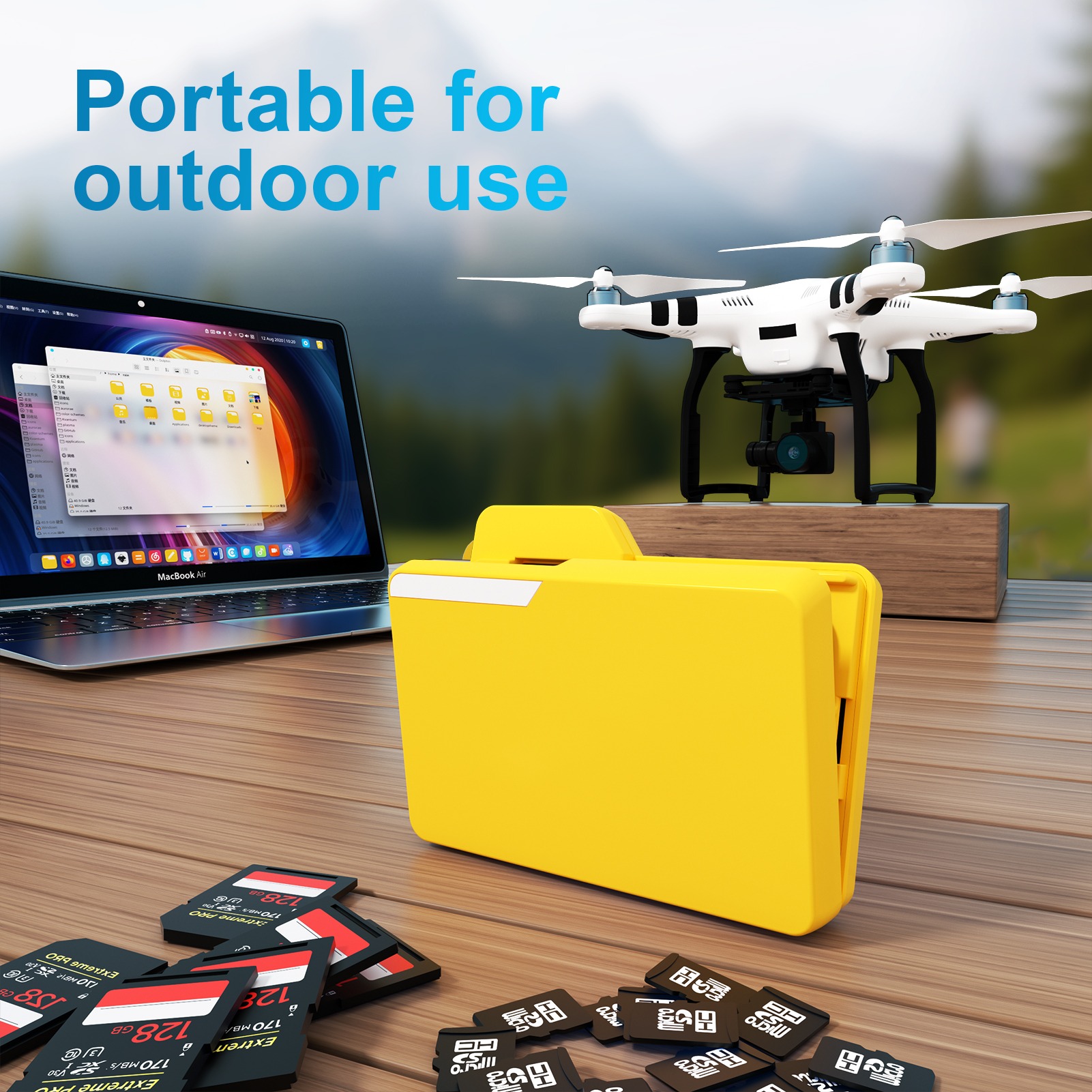 BUDI card reader used outdoors with mobile devices