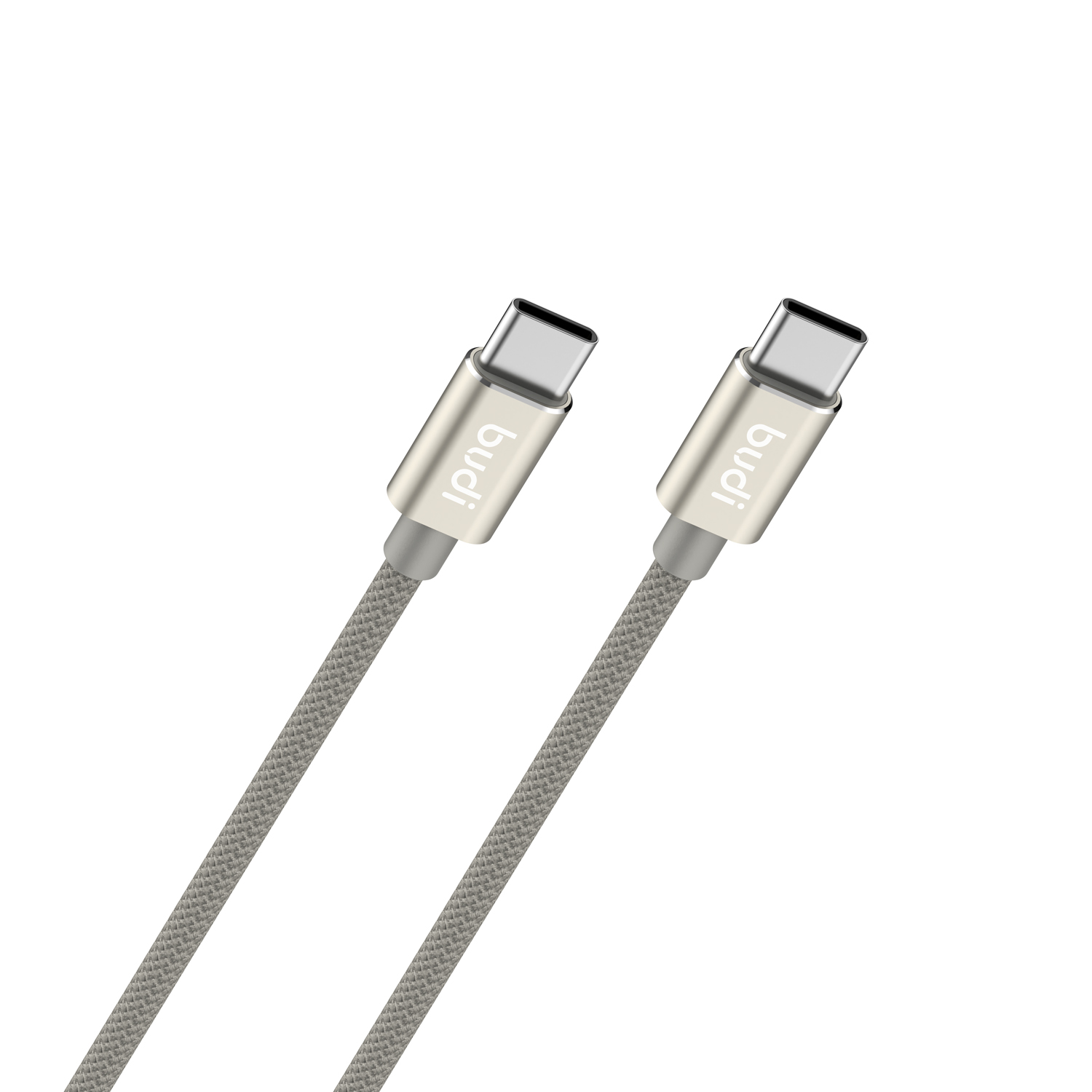 BUDI 65W USB-C to USB-C Braided Cable – 1M